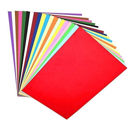 Origami Folding Lucky Wish Paper 100 pcs Color Sheets (10 Sheets each color ), Size A4