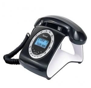 Beetel M 73 Black & White Stylish Retro Design Corded Landline Phone