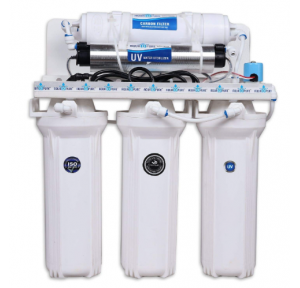 Aquadpure 5 Stage Electrical Under Sink And Wall Mounted UV Water Purifier (No TDS Reduction, No Wastage And No RO) 35L