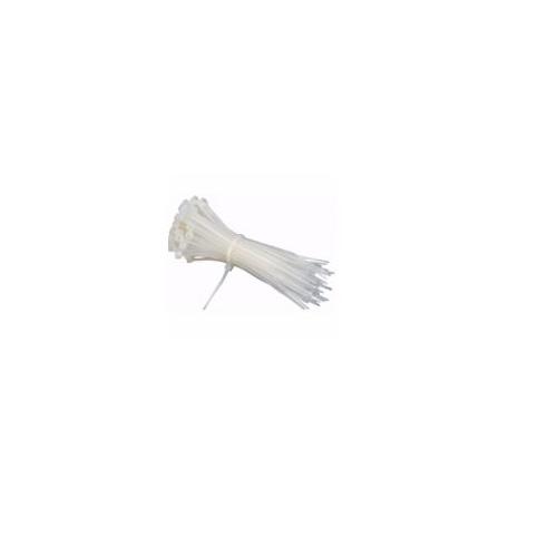 Cable Tie Nylon White 250mm (Pack of 100 Pcs)