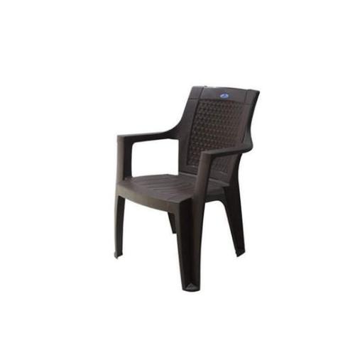 Nilkamal Plastic Chair, Model Name - Rosa, Color - Brown Set of 1