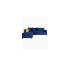 Sofa Set - L shape, Fabric - Molfino fabric, Size - 3 Seater - 226 x 76 x 81 Cm & 2 Seater - 127 x 76 x 81 cm ( L X W X H ) , Color - Blue