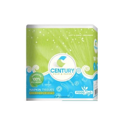 Century Paper Napkin, Size 27 X 30cm, 100 Pulls