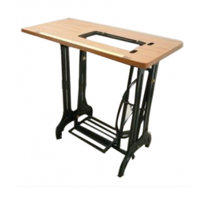 Sewing Machine Table And Stand SV , Size 14.75 x 7 Inches, Base Material - Cast Iron & Table Top - Wooden 8mm Thickness