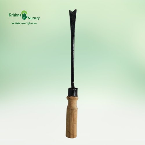 Iron Wooden Bat Weeding Khurpi