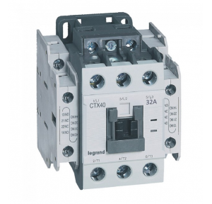 Legrand CTX-40 Integrated Auxiliary Contacts 3 Pole Contactors  2 NO + 2 NC, 4161 36