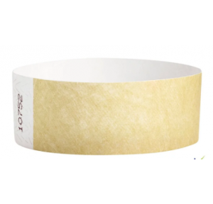 Wristband 55 GSM Golden Color, Size 25mm x 10 Inch