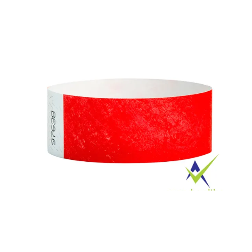 Wristband 55 GSM Red Color, Size 25mm x 10 Inch