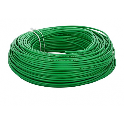 Usha 4 Sqmm Earthing PVC Cable, Green, 1 mtr