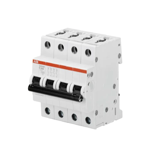 ABB Miniature Circuit Breaker, S204M-C10-4P-C-10 A,  P/N:  2CDS274001R0104 , Item : 221202988