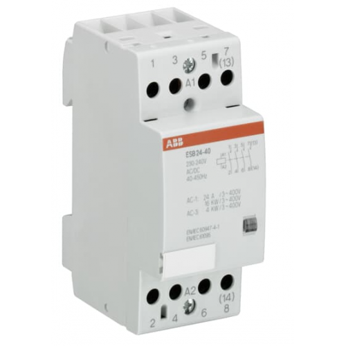 ABB Contactor ESB24-40-230AC/DC,  P/N:  GHE3291102R0006 , Item : 221202998