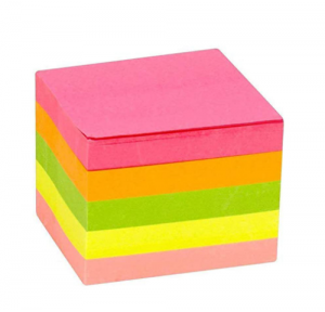 Sticky Note Pad Multi-Color Size 3 x 2 Inch, 100 Sheets