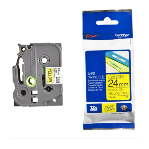 Label Tape Tze-621 9mm, Color - Yellow