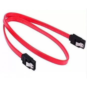 Sata Cable 1.5GB/S, 3GB/S, 6GB/S For Hard-Disk And SSD Cable Red With Locking Latch