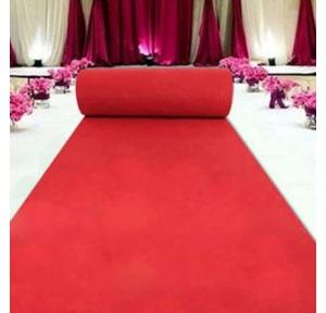 Red Carpet, Standard Width 10 feet ± 3 Inch, Thickness 2mm Per Mtr , Gsm 200