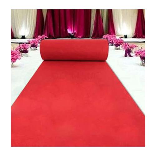 Red Carpet, Standard Width 10 feet ± 3 Inch, Thickness 2mm Per Mtr , Gsm 200