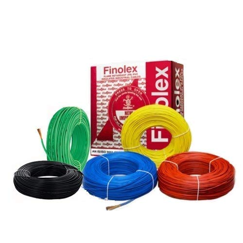 Finolex Insulated Unsheathed  Flexible Cable 14105 FR PVC 2.5 Sqmm 1 Core Yellow 100mtr