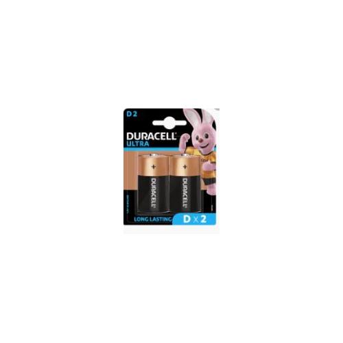 Duracell Alkaline Battery D LR20 1.5V Pack of 2