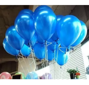 Blue Round Balloon Pack of 100 Pcs