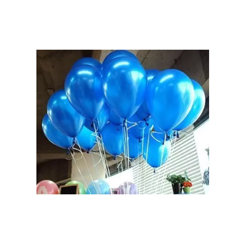 Blue Round Balloon Pack of 100 Pcs