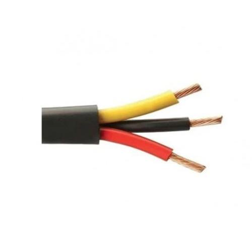 RR Kabel Cable 3 core 4 sq.mm FR PVC Insulated Wire ( 1mtr) , Black Colour