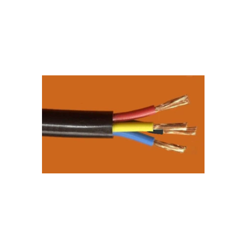 RR Kabel Cable 4 core 6 sqmm FR PVC Insulated Wire ( 1mtr)(Black)
