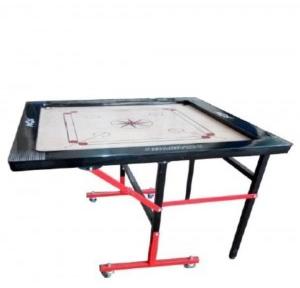 NgsCarrom Board With Movable Stand, Full Board size - 35 x 35 Inch Frame, 4 x 2 Inch Ply, Thickness 12mm