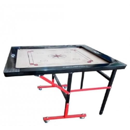 NgsCarrom Board With Movable Stand, Full Board size - 35 x 35 Inch Frame, 4 x 2 Inch Ply, Thickness 12mm