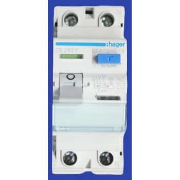 Hager 2 Pole ELCB 63Amp