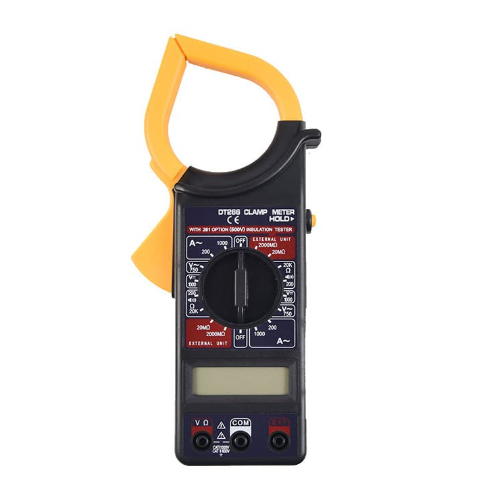 Digital Clamp Multi Meter 266Â  (Yellow, Black 2000 Counts), DT830D