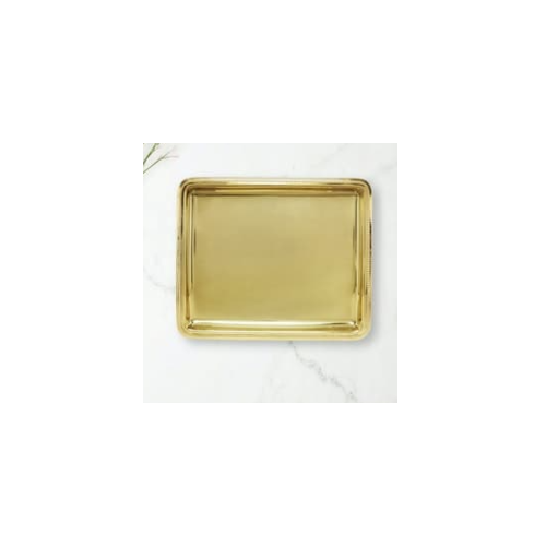 Brass Finish Tray 15 Inch - 400 Gm