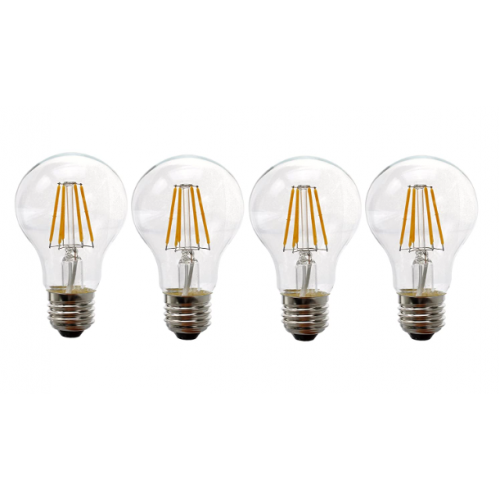 Round Shape E27 Base LED Filament Bulb (9W, Warm White)