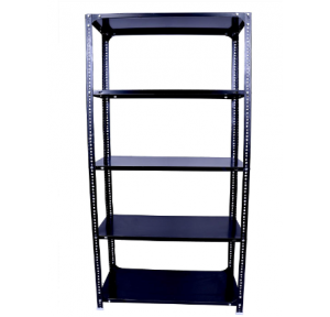 MS Heavy Slotted Angle Rack 5 Shelf, 18 Gauge Shelves,14 Gauge Angles, Size - 7x3x1.5 Feet