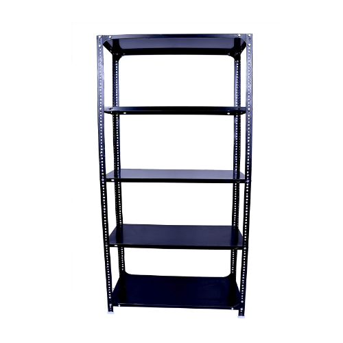 MS Heavy Slotted Angle Rack 5 Shelf, 18 Gauge Shelves,14 Gauge Angles, Size - 7x3x1.5 Feet