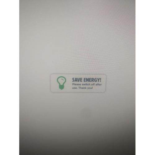 Save Energy Sticker, 3x1 Inch
