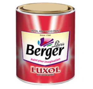 Berger Luxol High Gloss Enamel Paint (Truck Brown), 4 Ltr