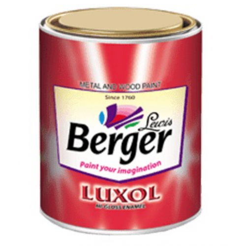 Berger Luxol High Gloss Enamel Paint (Truck Brown), 4 Ltr