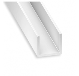 White PVC Channel 12mmx10mmx1mm