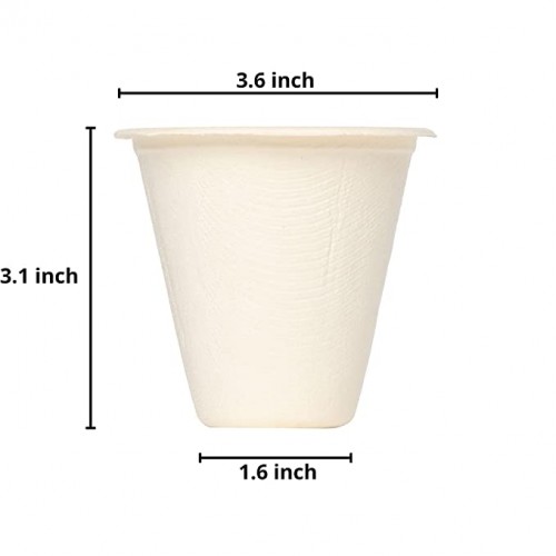 Bagasse Biodegradable Disposable Cup 220 Ml