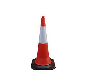 Safety Cone 750 mm With Red And White Safety Chain, 5 Mtr (Set)