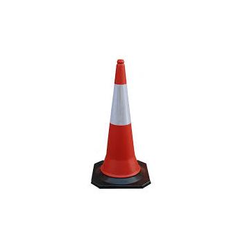 Safety Cone 750 mm With Red And White Safety Chain, 5 Mtr (Set)
