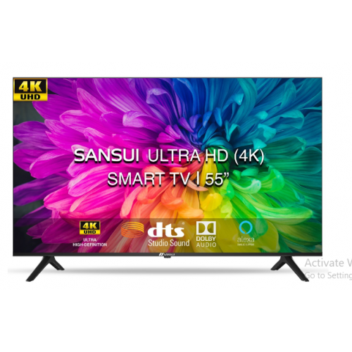 Sansui 140Cm (55 inches) 4K Ultra HD Certified Android LED TV JSW55ASUHD (Mystique Black)