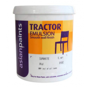 Asian Paints Tractor Emulsion (White), 4 Ltr