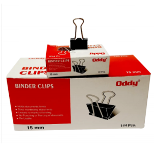 Oddy Binder Clip 15mm ( Pack Of 12 Pcs ) 12 Packs