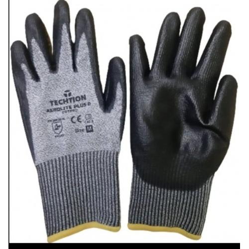 Techtion Cut Protection Hand Gloves (Cut Rating 5), 1 Pair