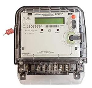 L&T Meter ER300P 10-60A 3 Phase LCD 4 Wire kWh WR301BC7D10)