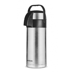 Milton 3.5 L Beverages Dispenser Flask  (Pack of 1, Silver, Black, Steel, Copper)
