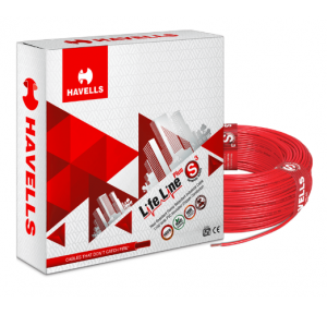 Havells 2 Core 1.5 Sqmm Copper Armoured Fire Rated Cable ( Red) 100Mtr Roll