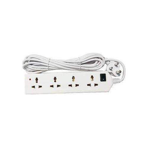 Surya Extension Board 4 Way, 5Mtr, White, 240V