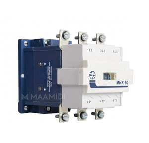 L&T Power Contactor 3P, MNX 50,PN:CS97075 With Auxiliary Contact Blocks MNX-A1, 2NO+2NC CS94114